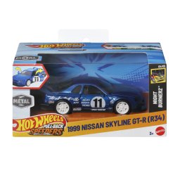 Masinuta metalica Hot Wheels Nissan Skyline GT-R R34 1999 Pull Back 1:43