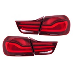 Stopuri LED rosu-negru pentru BMW Seria 4 F32 F33 F36 si M4 F82 F83