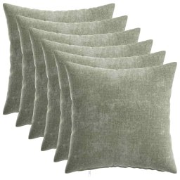 Husa pentru perna 6 pcs HEERLEN Verde 40 x 40 cm GartenMobel Dekor