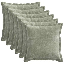 Husa pentru perna 6 pcs HOUTEN Verde 40 x 40 cm GartenMobel Dekor