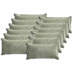 Husa pentru perna 12 pcs HOUTEN Verde 40 x 80 cm GartenMobel Dekor
