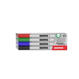 Marker Whiteboard Set 4 buc Slim Kores