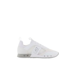 EA7 Emporio Armani Sneaker low 'Black & White Carbon' pământiu / gri argintiu / alb