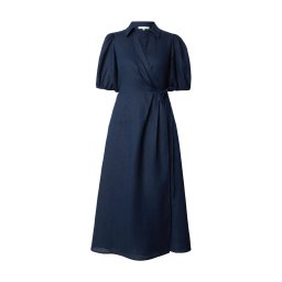 TOMMY HILFIGER Rochie 'Pure Relaxed Midi Wrap' bleumarin