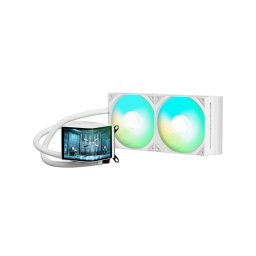 TRYX PANORAMA AIO + AMOLED ARGB Racire Lichid CPU 280 mm – Alb