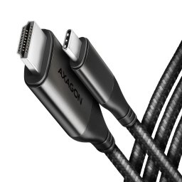 Axagon RVC-HI2MC adaptor pentru cabluri video 1,8 m USB tip-C HDMI Negru