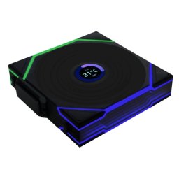 Lian Li Uni Fan TL120 LCD Reverse Blade Wireless Carcasă calculator Ventilator 12 cm Negru 1 buc.