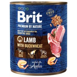 Conservă Brit Premium Lamb with Buckwheat (6 x 800 g) 4.8 kg