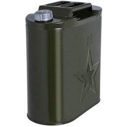 Canistra metalica 25L pentru combustibil Siegbert, verde, cu furtun