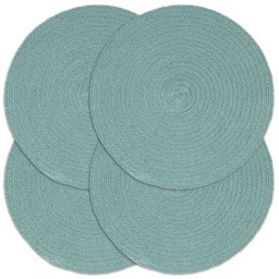 Naproane, 4 buc., verde, 38 cm, bumbac, simplu, rotund GartenMobel Dekor