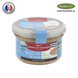 Mouttes d'Arvor Rillettes ton cu piper verde BIO 90 gr