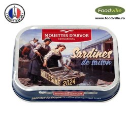 Mouttes d'Arvor Conserva sardine franțuzeşti millesimées de Sezon Editie Limitata 2024 115 gr