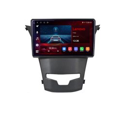 Navigatie Android SsangYong Korando 2010-2018 Lenovo 9 inch 4G CarPlay