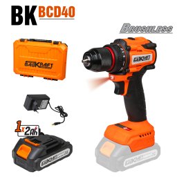 Masina de gaurit si insurubat 18V 2Ah 40Nm BL BK-BCD40 HardWork ToolsRange