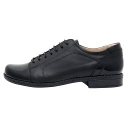 Pantofi dama, Nicolis, 14238-L-Negru, casual, piele naturala, cu toc, negru (Marime: 40)