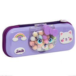 Penar 3D Astra Kitty, 1 compartiment, spuma EVA, lavanda