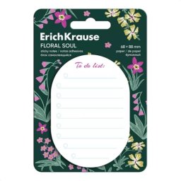 Bloc-notițe autocolant cu model floral „To do list” – 68 x 88 mm, 60 file