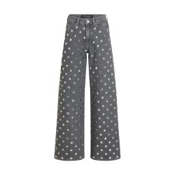 KARL LAGERFELD Jeans Stud Detail B3W10096 d28 dark grey denim