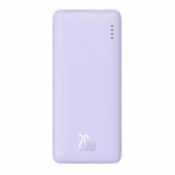 Baterie Externa Baseus Airpow 20000mAh 20W Incarcare Rapida USB-C USB-A Cablu USB-C la USB-A Inclus Violet