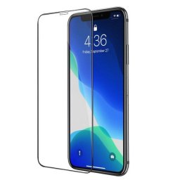 Folie Sticla Securizata Hoco Full Glue Neagra pentru Apple iPhone 11 Pro / XS / X Set 25 Bucati
