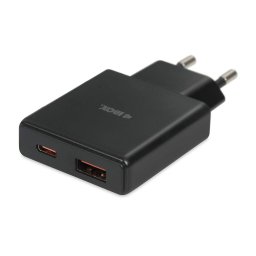 Incarcator Ibox C-43 Slim GaN PD30W USB Type A USB Type C Negru