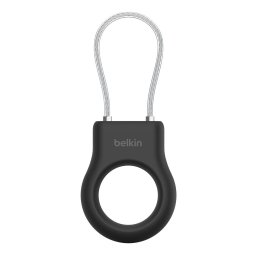 Airtag Belkin cu Cablu de Sarma Negru