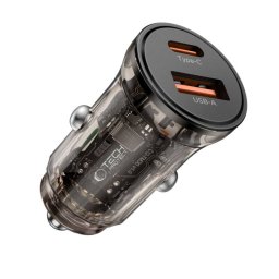 Incarcator TECH-PROTECT Auto TCC01 30W 3A 1 x USB-A - 1 x USB-C Negru