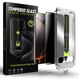 Folie Protectie Techsuit TitanGlass Apple iPhone 16 Pro Max Sticla Securizata Full Glue