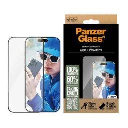 Folie Protectie PanzerGlass Ultra-Wide Fit Apple iPhone 16 Pro Sticla Securizata Full Glue