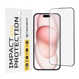 Folie Protectie Techsuit Apple iPhone 16 / 15 Sticla Securizata Full Glue