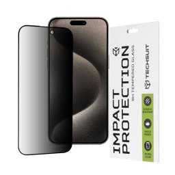 Folie Protectie Techsuit Apple iPhone 15 Pro Max Sticla Securizata Full Glue 111D