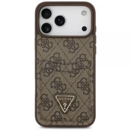 Husa Guess 4G Double Card Triangle iPhone 17 Pro Max Maro