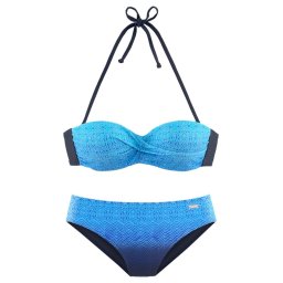 LASCANA Costum de baie două piese albastru regal / albastru deschis
