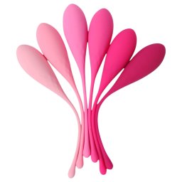 Sex HD Eggs - set bile kegel 6 bucăți - roz
