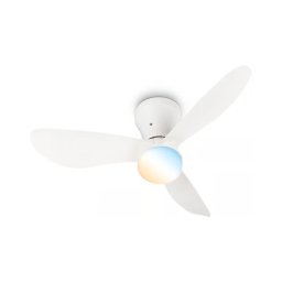 Brilo - Ventilator de tavan LED dimabil LUFITO LED/15W/230V 3000/4000/6000K alb + telecomandă