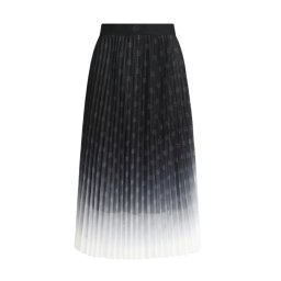 KARL LAGERFELD Fusta Pleated Mesh B3W12005 a45 black-white kl ombre
