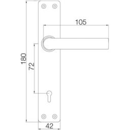 Maner Usa Interior + Sild P, 72, Alb, Feroneria