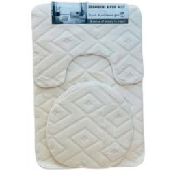 Covoare Anti-Alunecare Baie, 3 Bucati, Diverse Modele si Culori, Grunberg