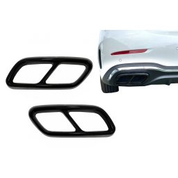 Ornamente tobe evacuare Mercedes C-Class W206/S206 Sport Line 2021+ negru lucios