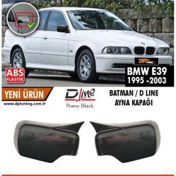 Capace oglinzi BMW Seria 5 E39 stil Batman, Negru Pian, 1995-2003