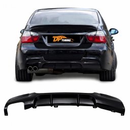 Difuzor bara spate BMW E90 M Performance, iesire dubla, negru pian, 2004-2011