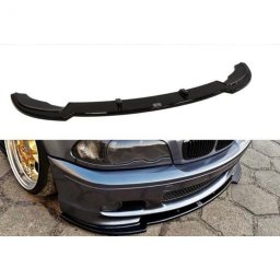 Spoiler fata BMW E46 M Sport Max V1, negru pian, 1998-2006