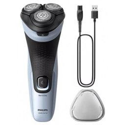 Aparat De Ras Philips X3003/00 Umed Si Uscat Autoascutire Acumulator Albastru