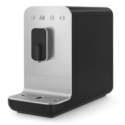 Espressor automat SMEG Collezione BCC11BLMEU, 1350 W, 19 bar, 1,4 l, 8 functii, Rasnita incorporata, Negru
