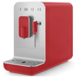 Espressor automat SMEG Collezione BCC02RDMEU, 1350 W, 19 bar, 1,4 l, 8 functii, Rasnita incorporata, Cafea boabe, Spumare lapte, Rosu