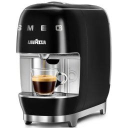 Espresor cu capsule SMEG Lavazza A Modo Mio LM200, 1250 W, 10 bar, 0,9 l, Incalzire rapida, Negru