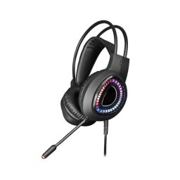 Căști gaming VARR Hi-Fi VH8010 cu microfon și iluminare RGB – sunet clar și design confortabil