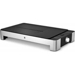 Gratar electric WMF table grill Lono flat + ribbed (black / stainless steel, 2,300 watts)