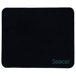 Mousepad cauciuc si material textil cusut pe margine 220x180x2mm negru