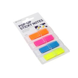 Accesorii birotica POST-IT 4 CULORI NEON 12X45 160B PLATINET